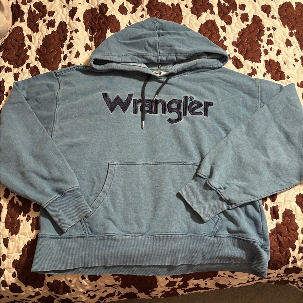 Wrangler Blue Hoodie Sweatshirt